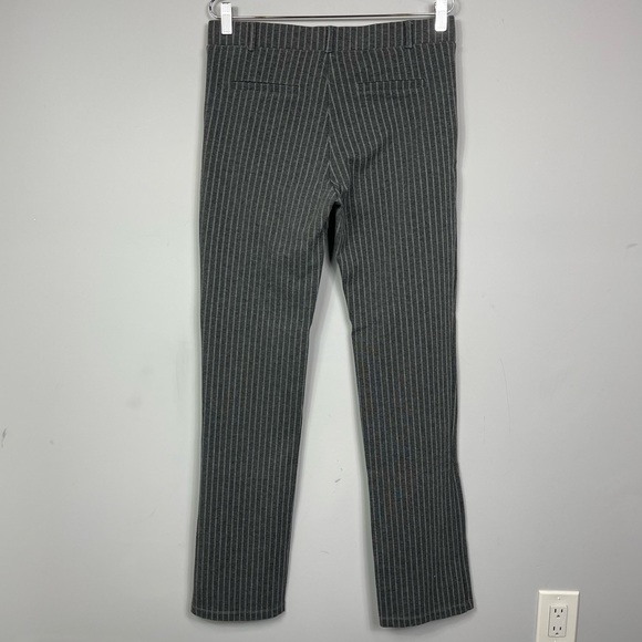 BETABRAND Straight Leg Classic Dress Work Pant Yoga Pant Gray Pinstripe L Long - Picture 12 of 16